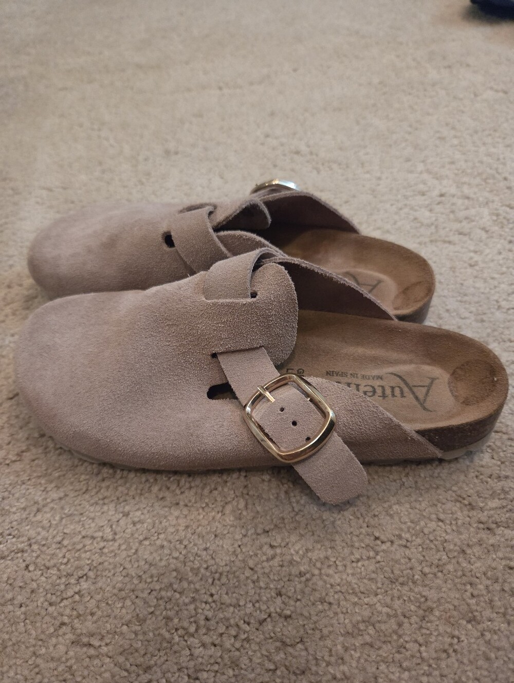 Suede Clogs
